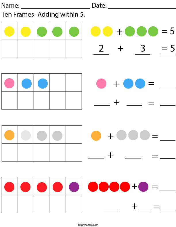 ten-frames-adding-within-5-math-worksheet-twisty-noodle